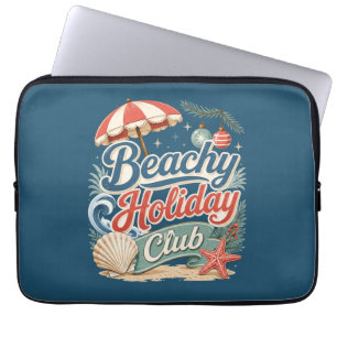 Retro kust julklubb Beachy Holiday Club Laptop Fodral