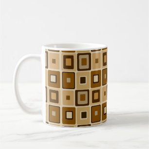Retro kvadrera muggen kaffemugg