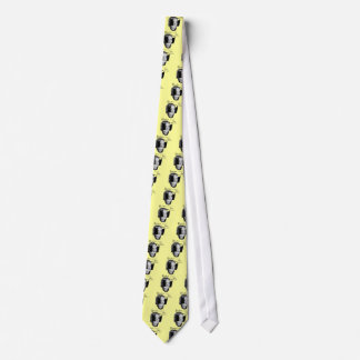 Retro Kvinna med Flikar Slips