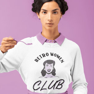RETRO KVINNOKLUBB T-SHIRTS TEES