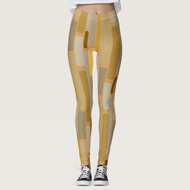 Retro Kvinnors bensin Leggings (Framsida)