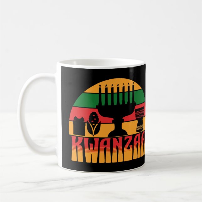 Retro Kwanzaa Kaffemugg (Vänster)