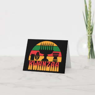 Retro Kwanzaa Kort
