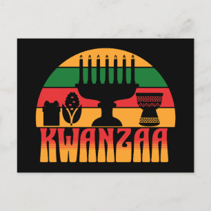 Retro Kwanzaa Vykort