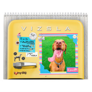 Retro kylskåpkalender för VIZSLA Kalender