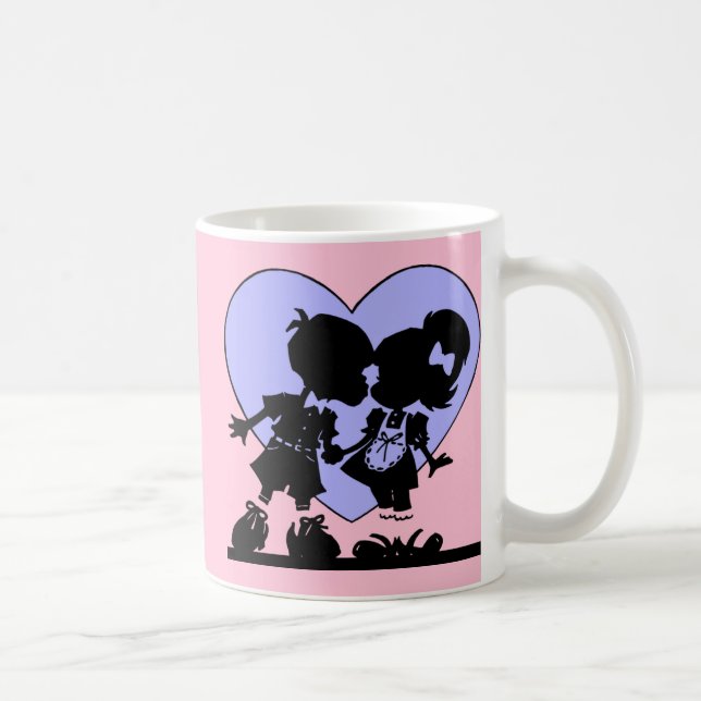 Retro Kyss Kaffemugg (Höger)