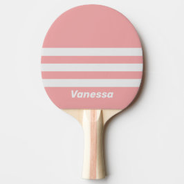 Retro Kyss Tre tvärstripning med namn Pingisracket