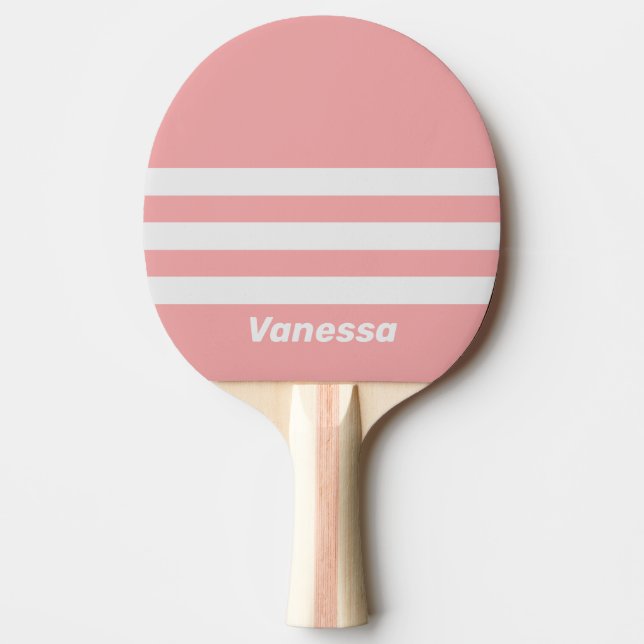 Retro Kyss Tre tvärstripning med namn Pingisracket (Framsidan)