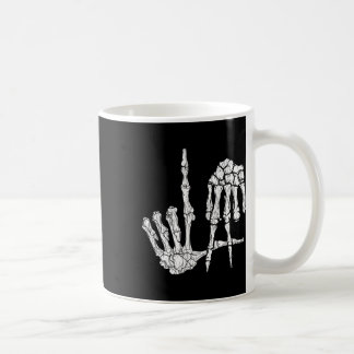 Retro La Händer Skeleton Los Angeles Hand Sign Hal Kaffemugg