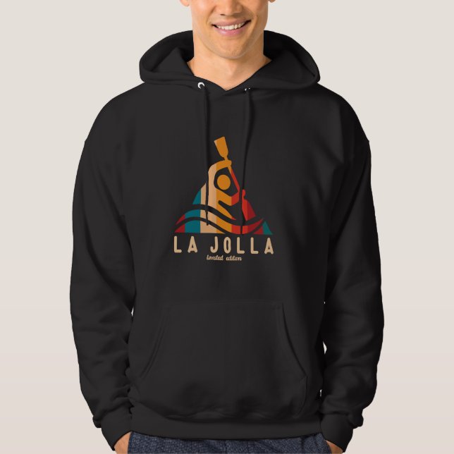 Retro La Jolla Kayaking Hoodie (Framsida)