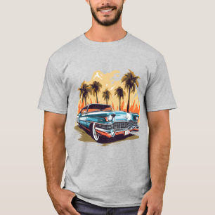 Retro LA Stil Luxury Classic Vintage bil T Shirt