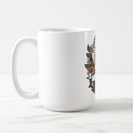 Retro-ladan uggla 'I ge a hoot'-design Kaffemugg