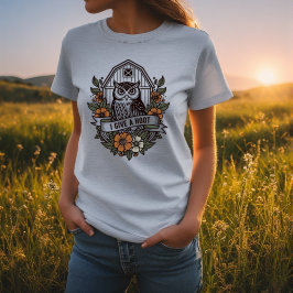 Retro-ladan uggla 'I ge a hoot'-design T Shirt