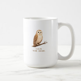 Retro Ladugårdsuggla Cottagecore Lugn Vis Medveten Kaffemugg