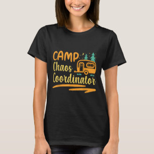 Retro lägerkaos samordnare rolig lägerledare t shirt