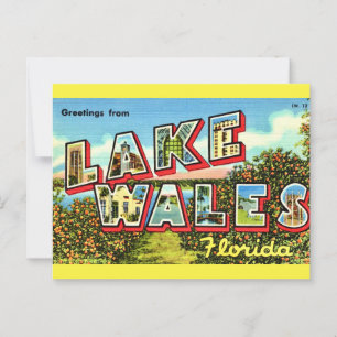 Retro Lake Wales Florida Vykort
