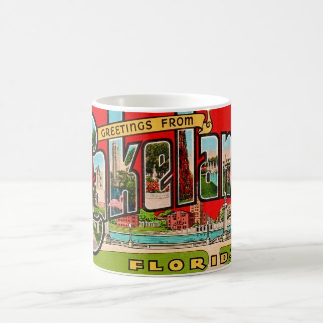 Retro Lakeland Florida Kaffemugg (Center)