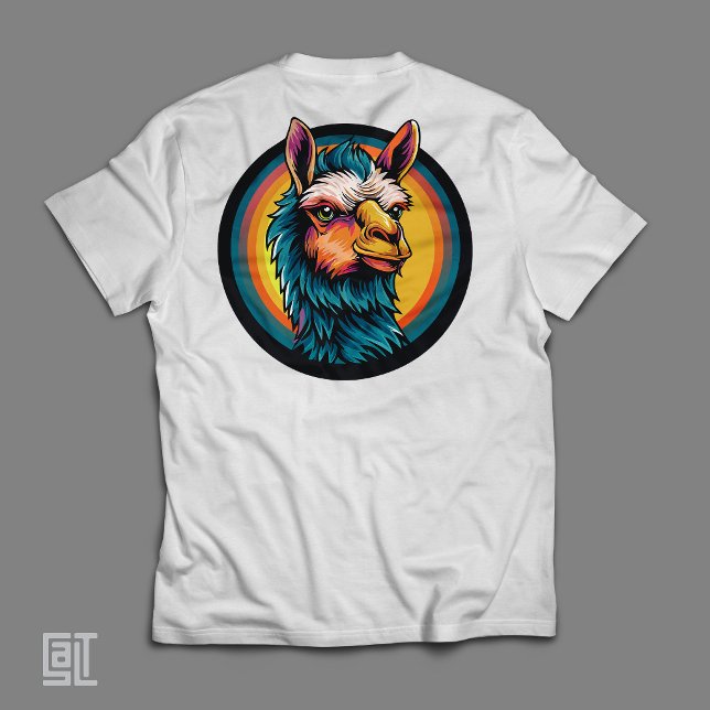 Retro Lama Klassiska Avslappnade Vibrationer T Shirt (Skapare uppladdad)