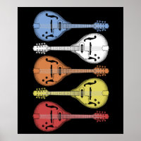 Retro Land Music Mandolin Vintage Bluegräs