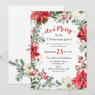 Retro Land Vintage Merry Little jul Party Inbjudningar