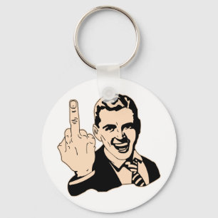 Retro långfingerhonnör nyckelring