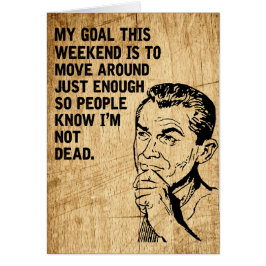 Retro lantlig lat pappa för avslappnande fars dag hälsningskort