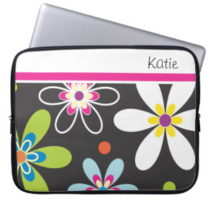 Retro laptop sleeve för fredstecken