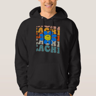 Retro Lärare Daisy Färgglad Åter till Skolan 3 Hoodie