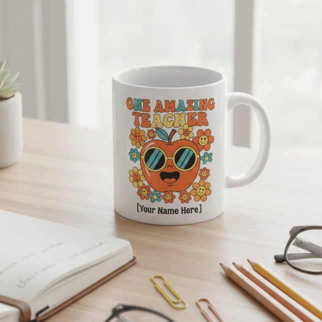 Retro Lärarskatt | Personlig Klass o Kaffemugg (Skapare uppladdad)
