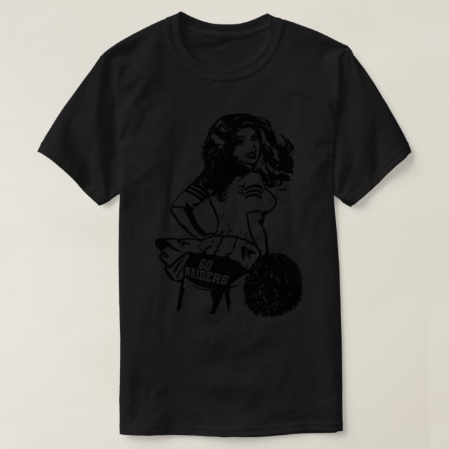 Retro Las Vegas Cheerledare T Shirt (Design framsida)