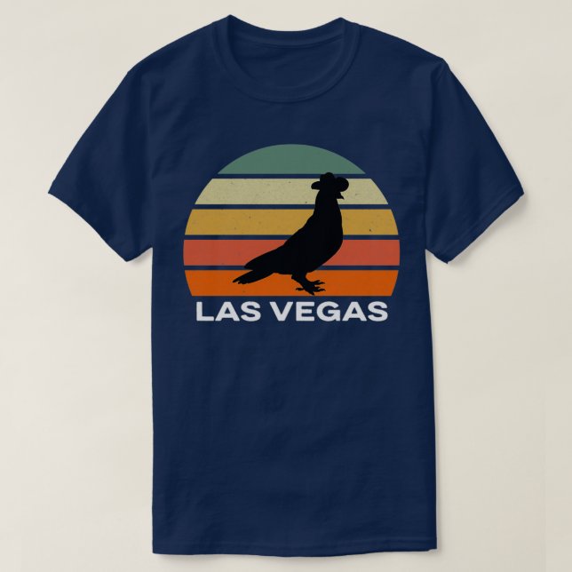 Retro Las Vegas Nevada Cowboy Pigeon Pullover T Shirt (Design framsida)