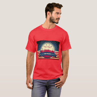 Retro Las Vegas Nevada Skyline T-shirt