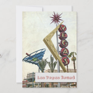 Retro Las Vegas Nevada Snyggt Vegas Strip Inbjudningar
