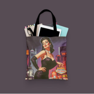Retro Las Vegas Pin-up-kvinna Tygkasse