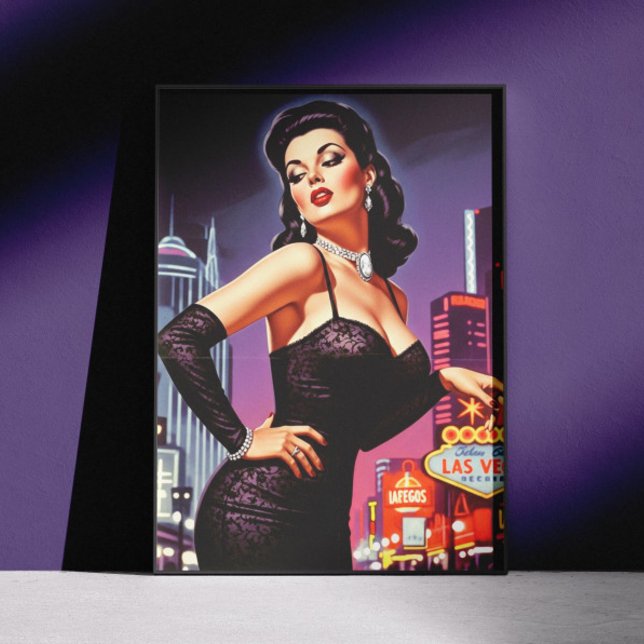 Retro Las Vegas Pin-up Poster (Skapare uppladdad)