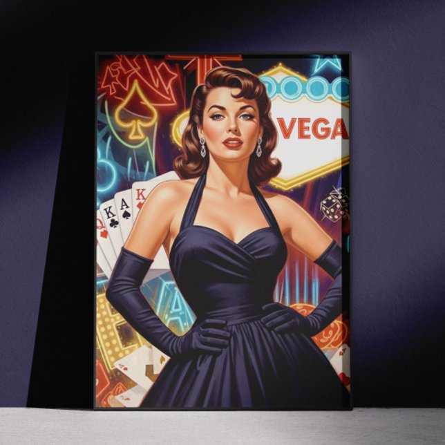 Retro Las Vegas Pin-up Poster (Skapare uppladdad)