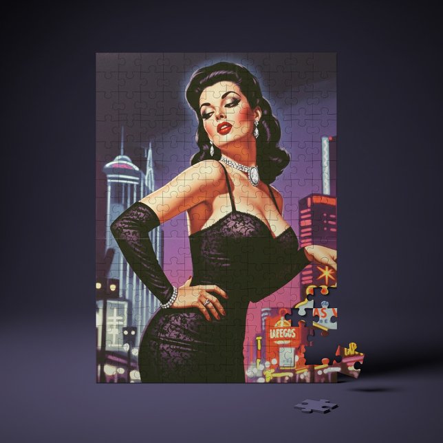 Retro Las Vegas Pin-up Pussel (Skapare uppladdad)