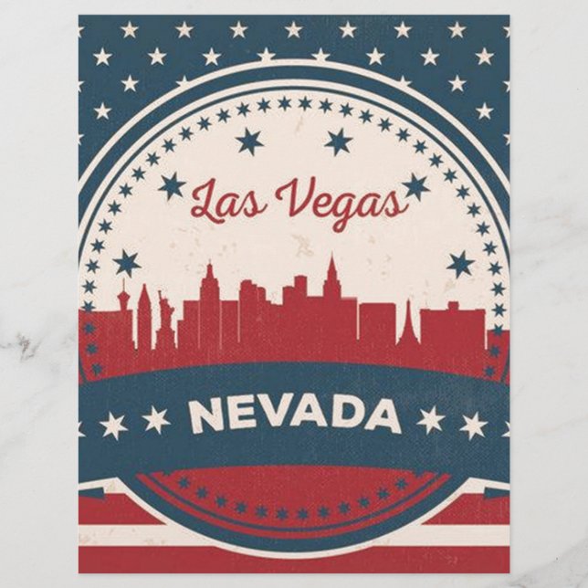 Retro Las Vegas Skyline (Framsida)