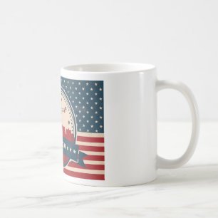 Retro Las Vegas Skyline Kaffemugg