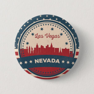 Retro Las Vegas Skyline Knapp