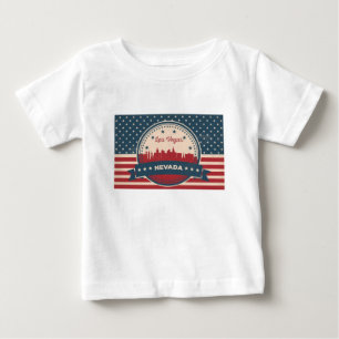 Retro Las Vegas Skyline Tee Shirt