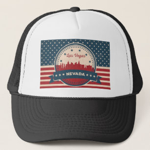 Retro Las Vegas Skyline Truckerkeps