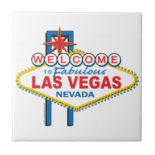 Retro Las Vegas undertecknar Kakelplatta