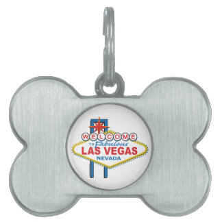 Retro Las Vegas undertecknar Namnbricka Husdjur