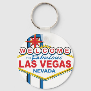 Retro Las Vegas undertecknar Nyckelring