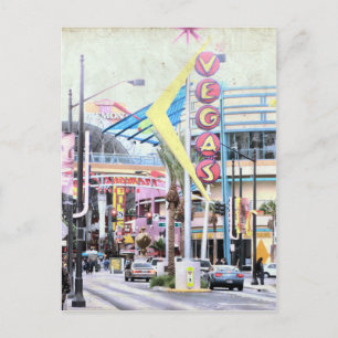 Retro Las Vegas Vykort
