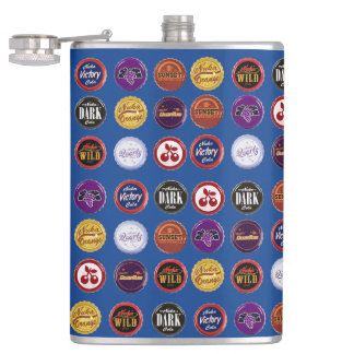 Retro läskflasksflaska, Vintage Pop Art Fickplunta