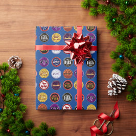 Retro läskflasksförslutningspapper, present till r presentpapper