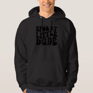 Retro läskig liten kille Barn Halloween läskig se Hoodie