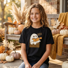 Retro läskig söt spök Halloween ungdom T Shirt